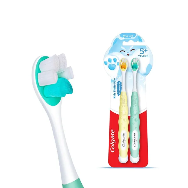 colgate-kids-zahnb-rste-5-jahre-2-st-ck-ultraweich-pfoten image 1