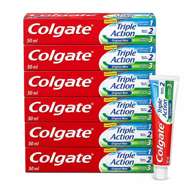 colgate-triple-action-zahnpasta-minze-6x50ml-kariesschutz image 1