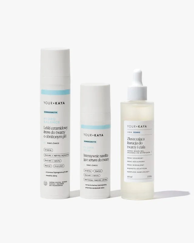 your-kaya-twarz-set-gesichtscreme-serum-peeling-100-ml-trockene-haut image 1