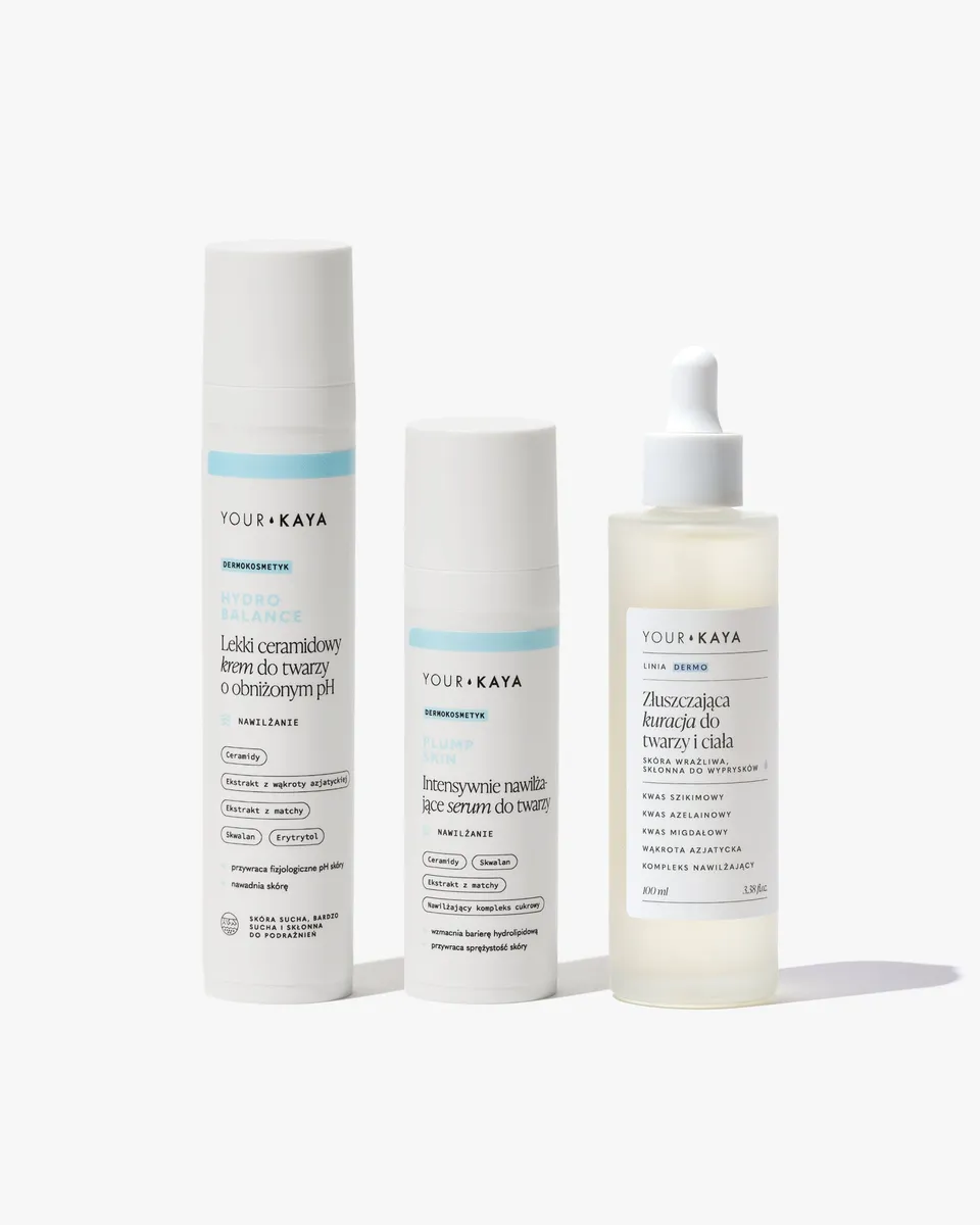 your-kaya-twarz-set-gesichtscreme-serum-peeling-100-ml-trockene-haut image 1