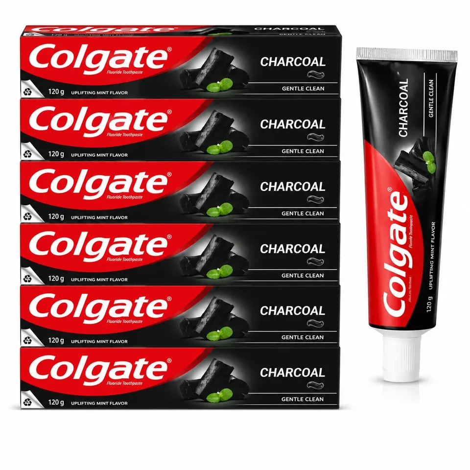 colgate-max-white-charcoal-zahnpasta-6x120g-fluorid-kariesschutz image 1