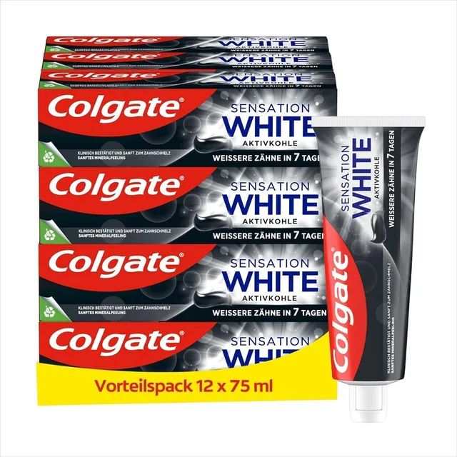colgate-sensation-white-zahncreme-12x75-ml-aktivkohle image 1