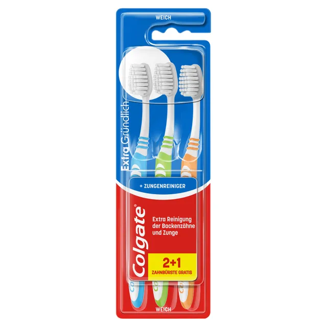 colgate-extra-clean-zahnb-rste-weich-3er-pack image 1