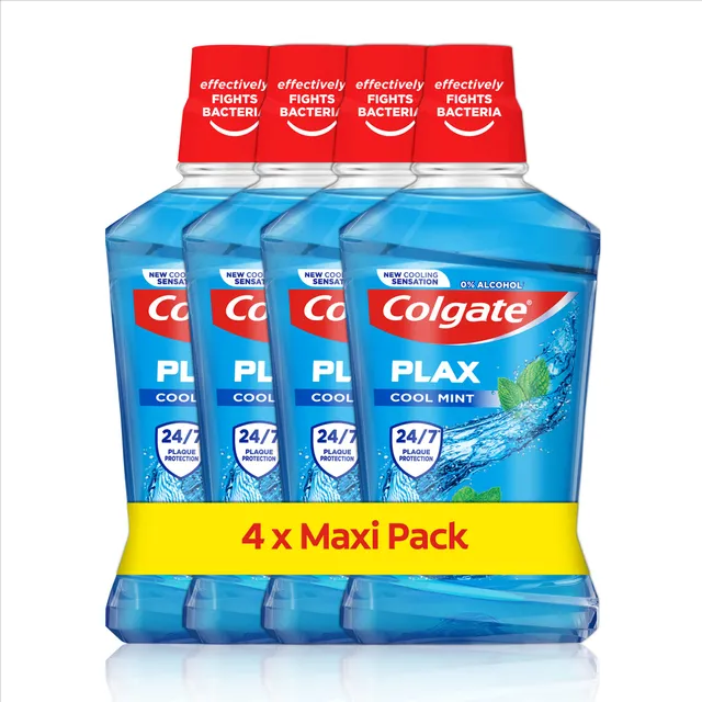 colgate-plax-cool-mint-mundsp-lung-alkoholfrei-4x500-ml image 1