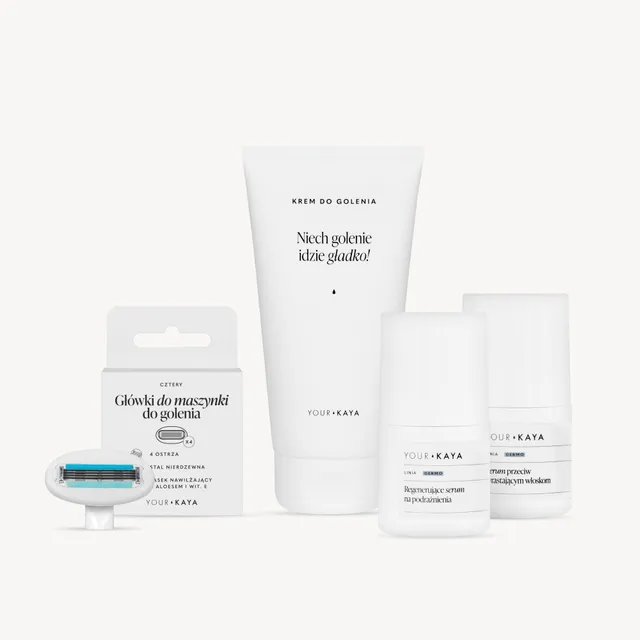 your-kaya-rasur-set-empfindliche-haut-4-klingen-creme-serum image 1