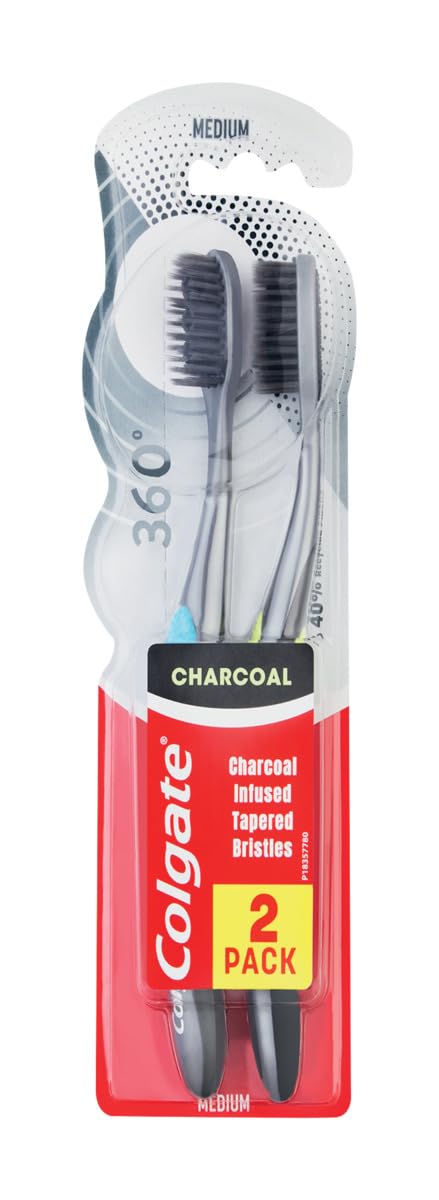 colgate-360-black-zahnb-rste-medium-2-st-ck-kohle image 1
