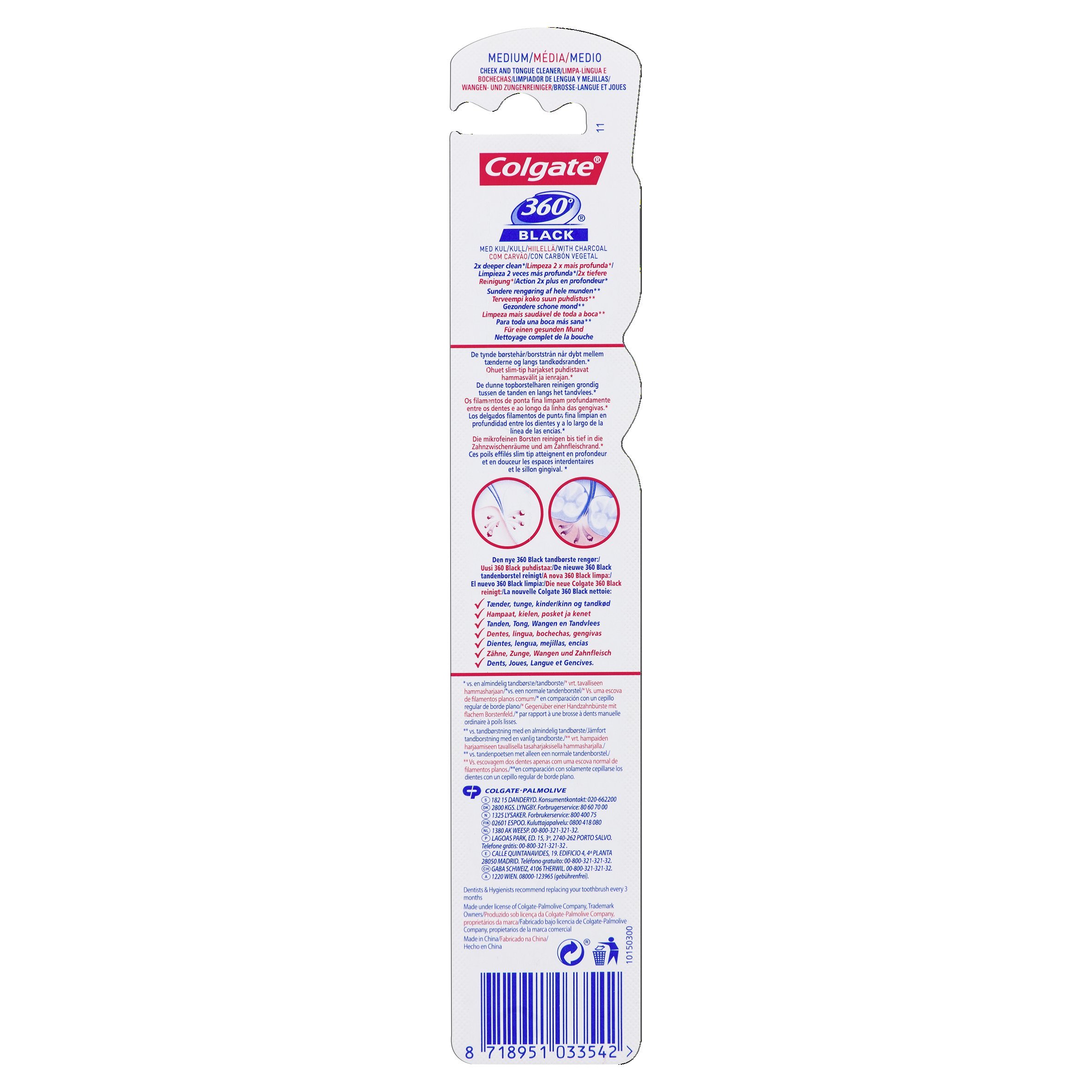 colgate-360-aktivkohle-zahnb-rste-6er-pack-plaque-zungenreiniger image 2