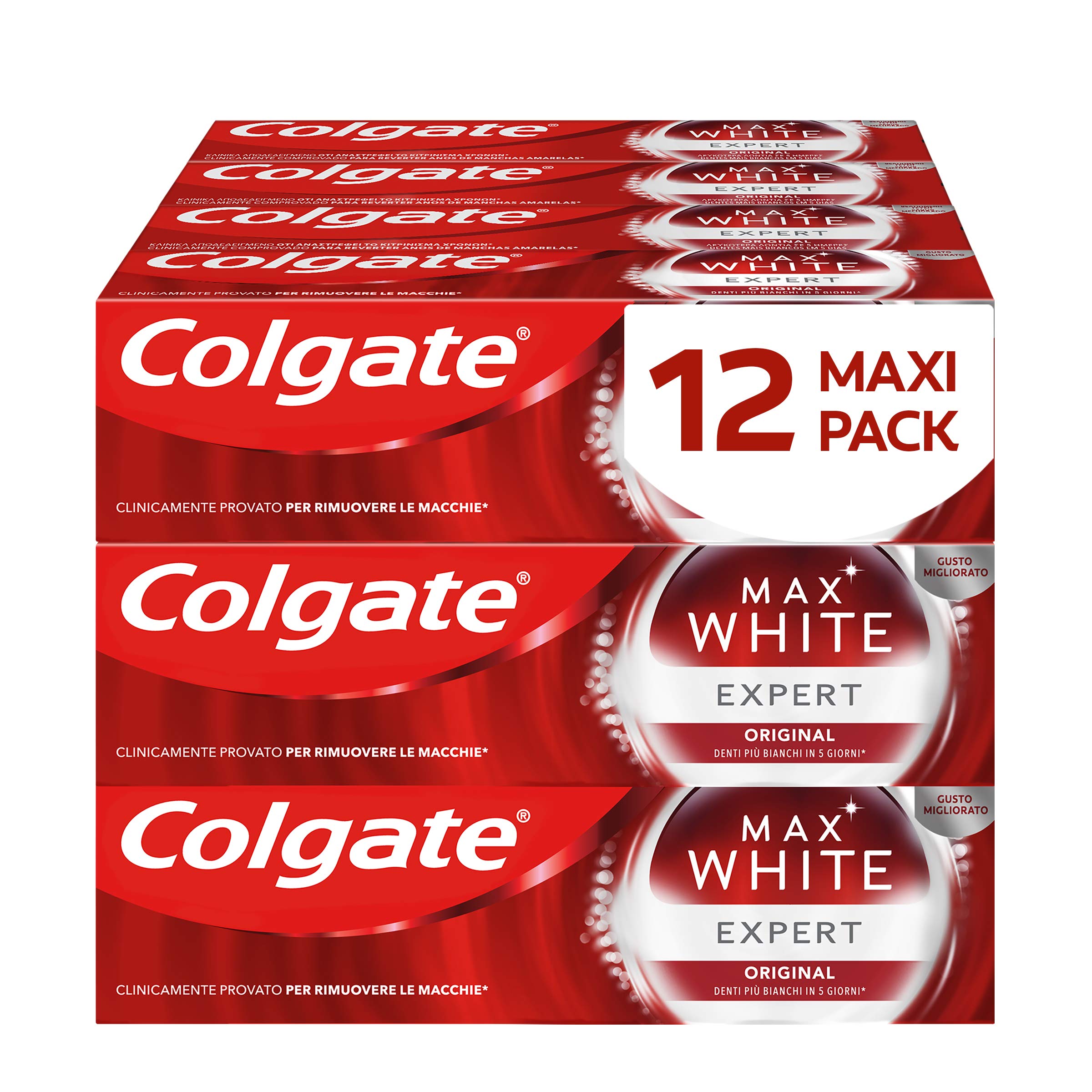 colgate-max-white-expert-zahnpasta-original-12x-75-ml-white image 1