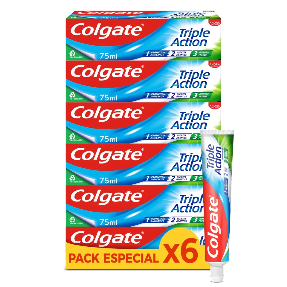 colgate-max-white-triple-action-zahnpasta-6x75-ml-minze image 1