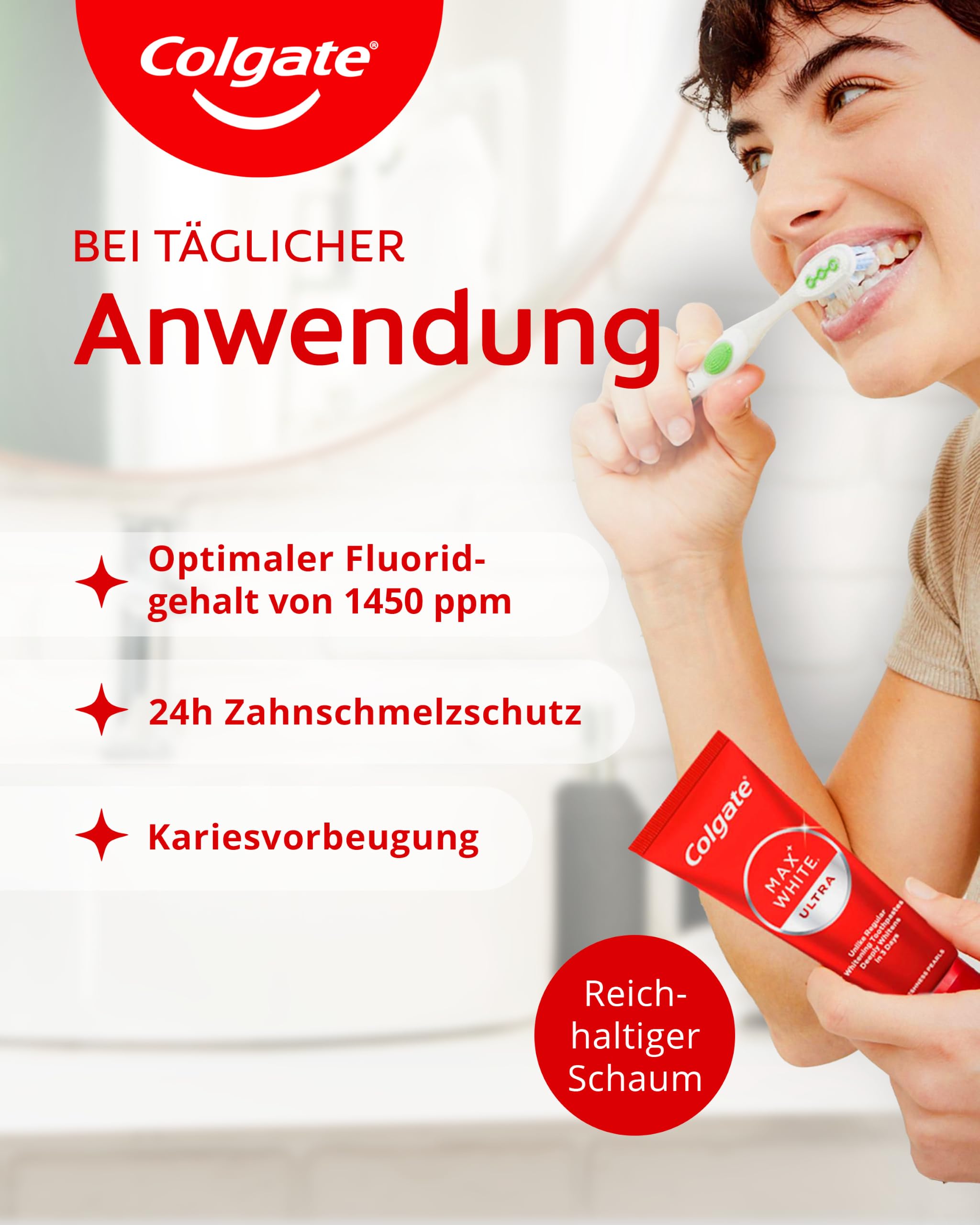 colgate-max-white-ultra-zahncreme-2x75-ml-schaum image 5