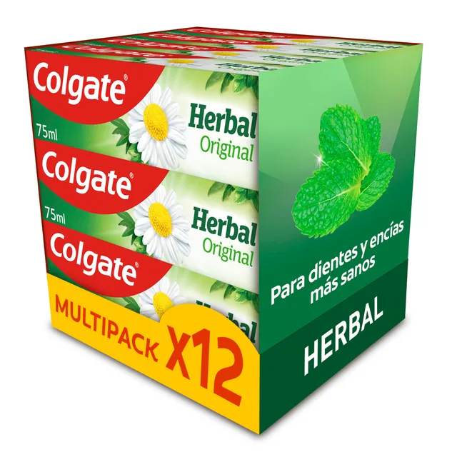 colgate-herbal-zahnpasta-12-x-75-ml-eukalyptus-fluorid image 1