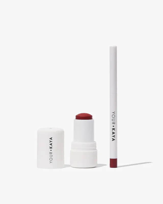 your-kaya-blush-stick-dusty-rose-lipliner-smoky-rose image 1