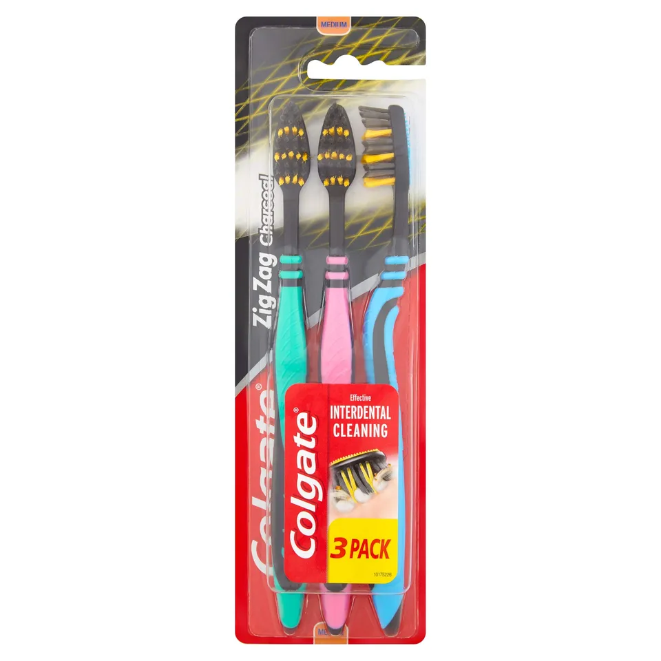 colgate-zigzag-zahnb-rste-medium-schwarz-3er-pack-kohle image 1