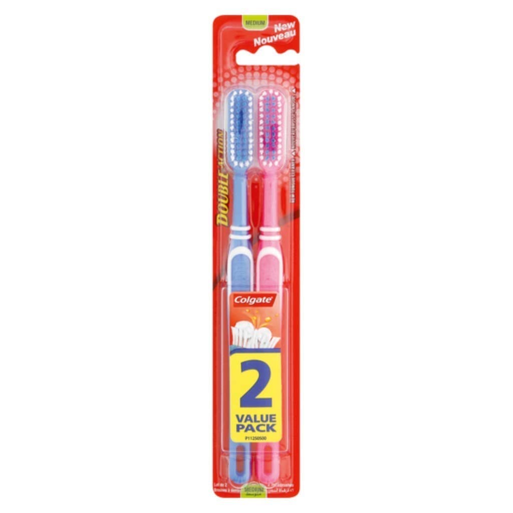 colgate-double-action-zahnb-rste-gr-n-2-st-ck-mittel-tiefenreinigung image 2
