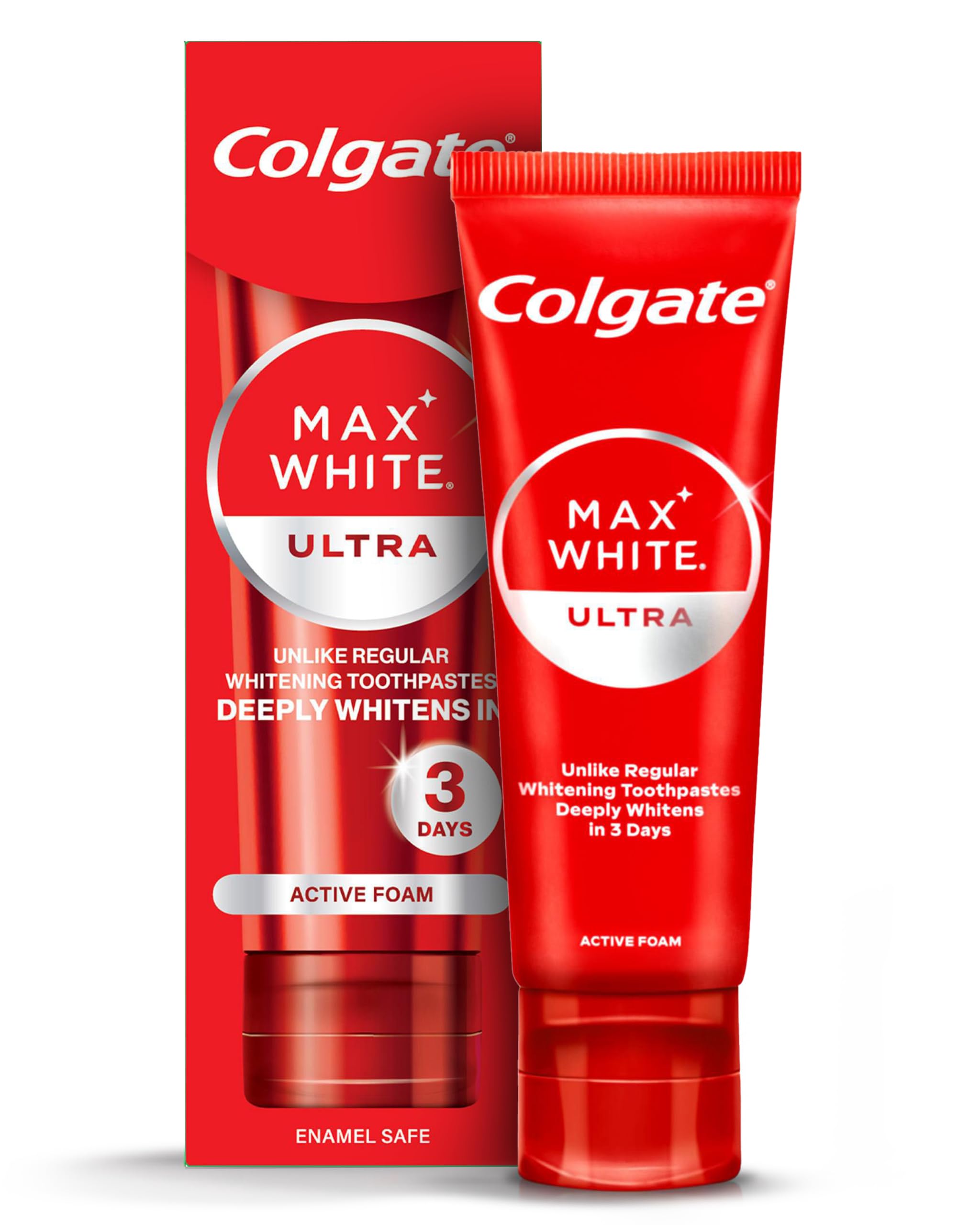 colgate-max-white-ultra-zahncreme-2x75-ml-schaum image 2