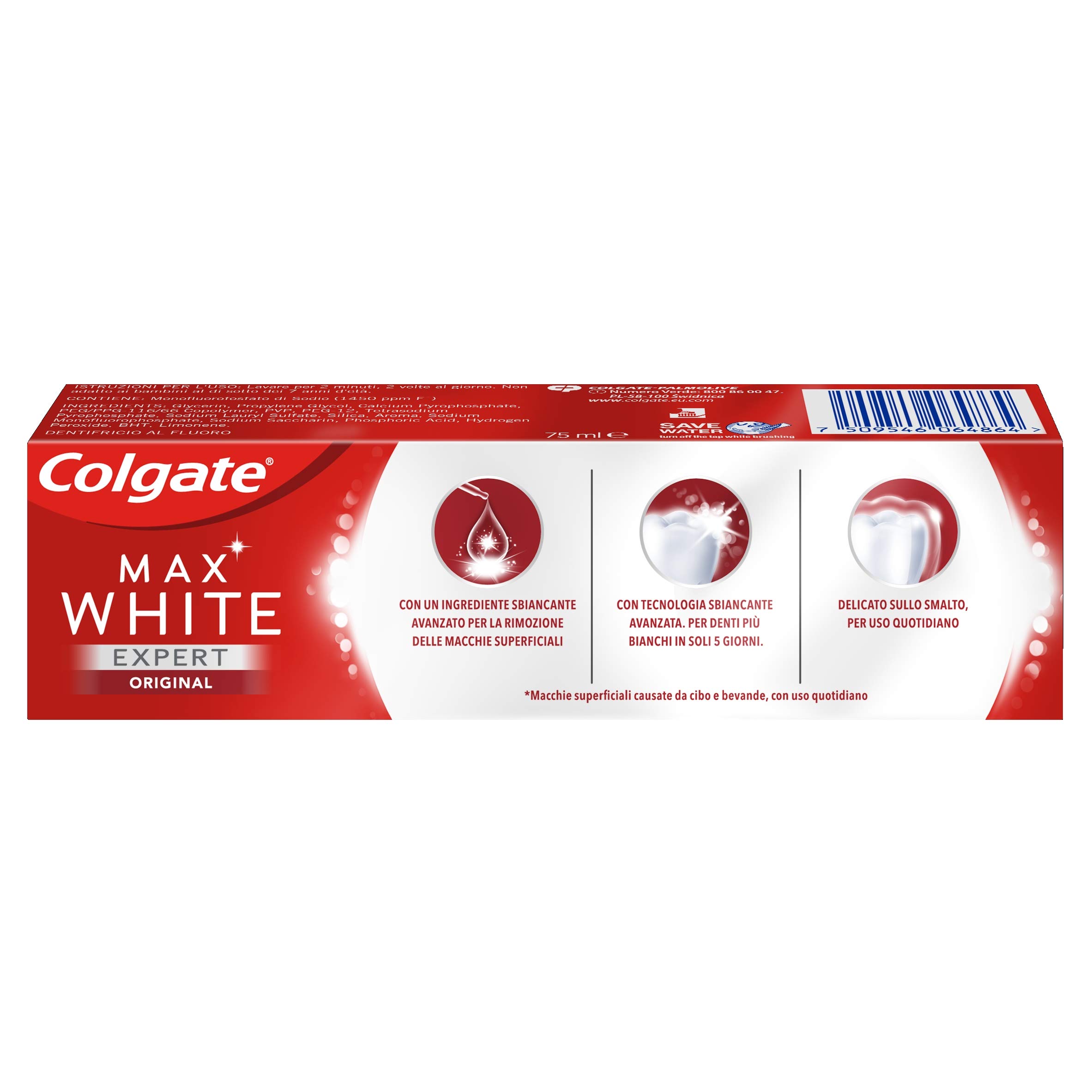 colgate-max-white-expert-zahnpasta-original-12x-75-ml-white image 2