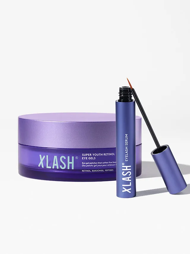 xlash-evening-routine-kit-wimpernserum-augenpads-nacht image 1