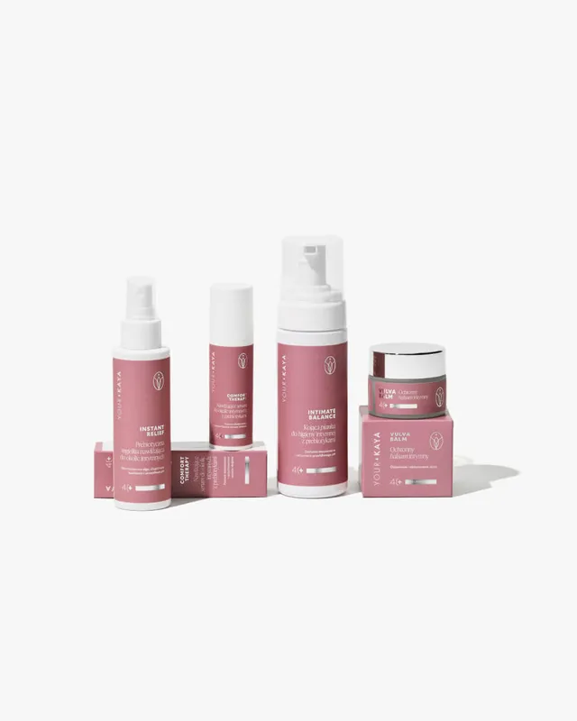 your-kaya-perimenopause-intimpflege-set-schaum-spray-serum-balsam image 1