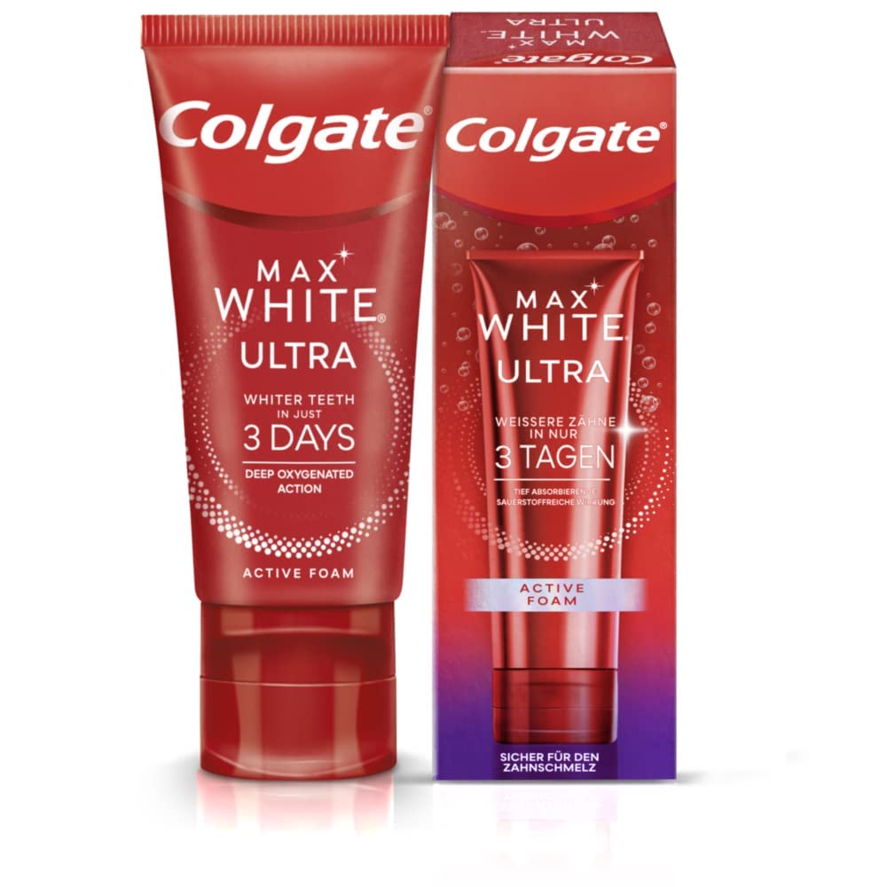 colgate-max-white-ultra-zahncreme-2x75-ml-schaum image 8