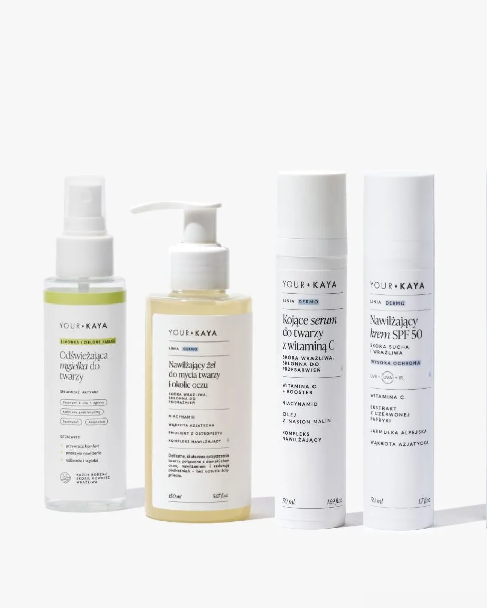 your-kaya-gesichtspflege-set-4-teilig-gel-mist-serum-spf-50 image 1