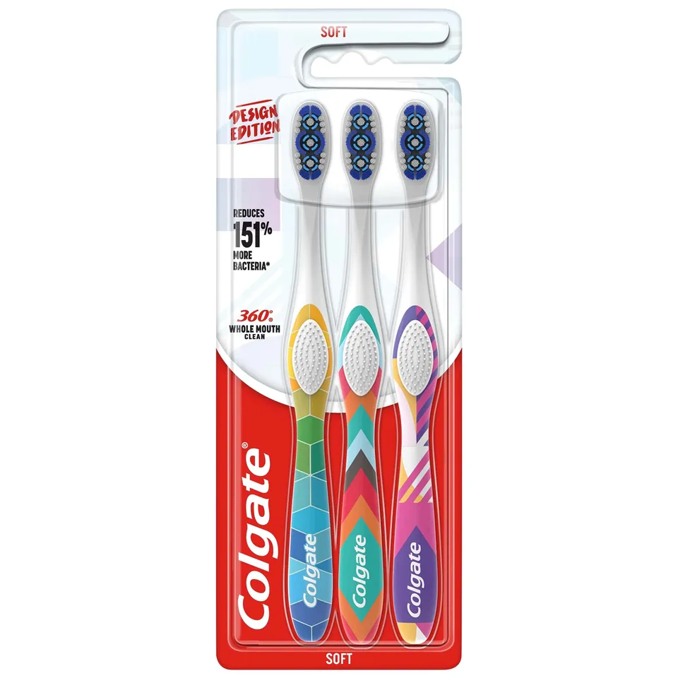 colgate-360-design-edition-zahnb-rste-weich-3-st-ck-zungenreiniger image 1