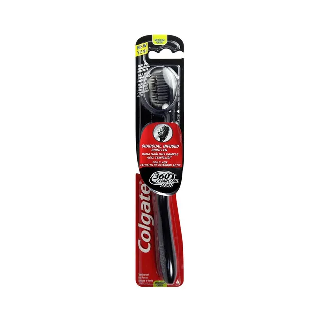 colgate-360-kohle-zahnb-rste-medium-schwarz-handzahnb-rste image 1