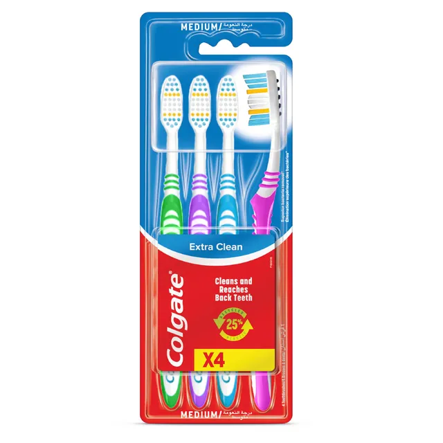 colgate-extra-clean-zahnb-rste-medium-4-st-ck-zungenreiniger image 1