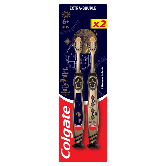 colgate-kids-harry-potter-zahnb-rste-ab-6-jahre-2-st-ck-ultraweich image 1