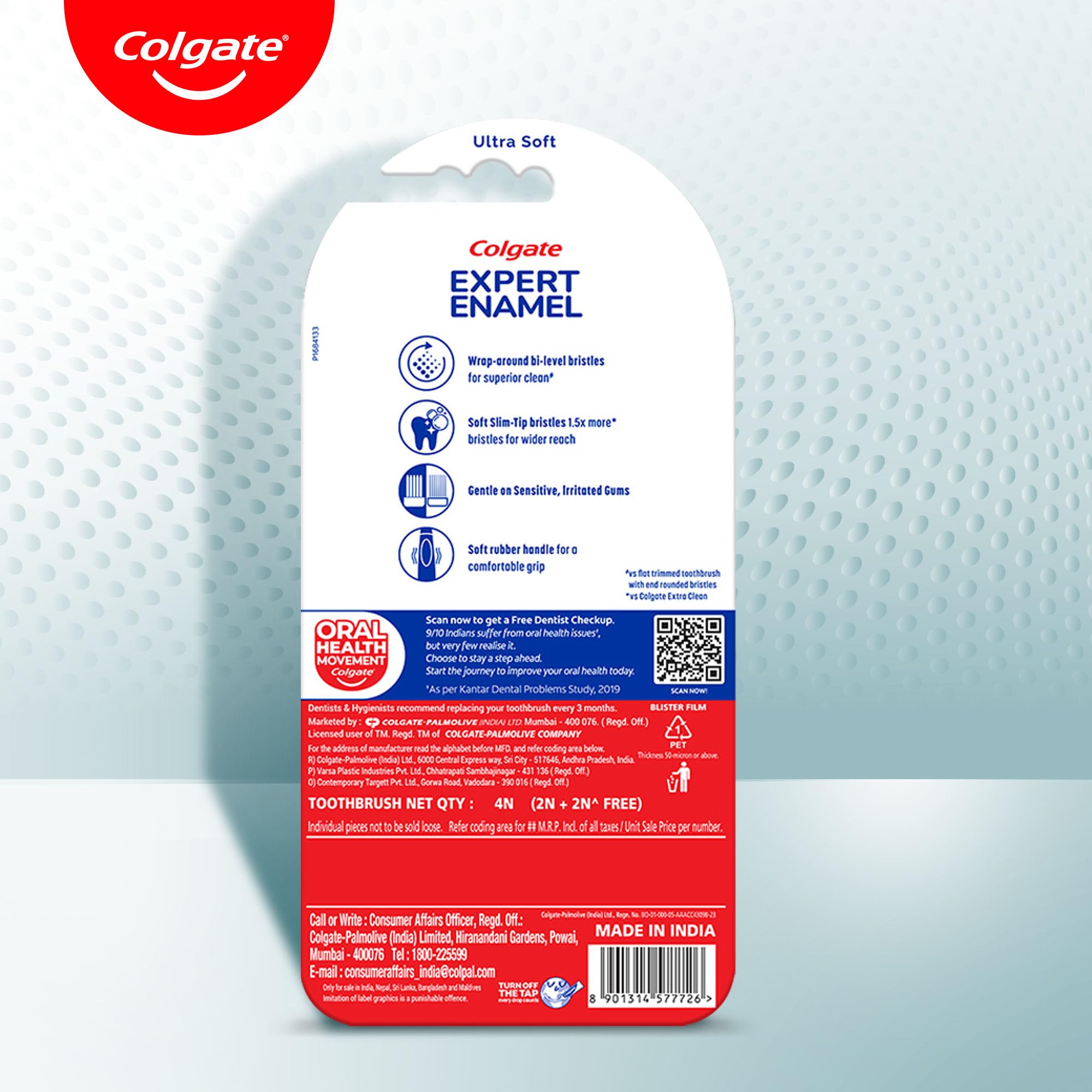 colgate-gentle-enamel-zahnb-rste-ultraweich-4-st-ck image 6