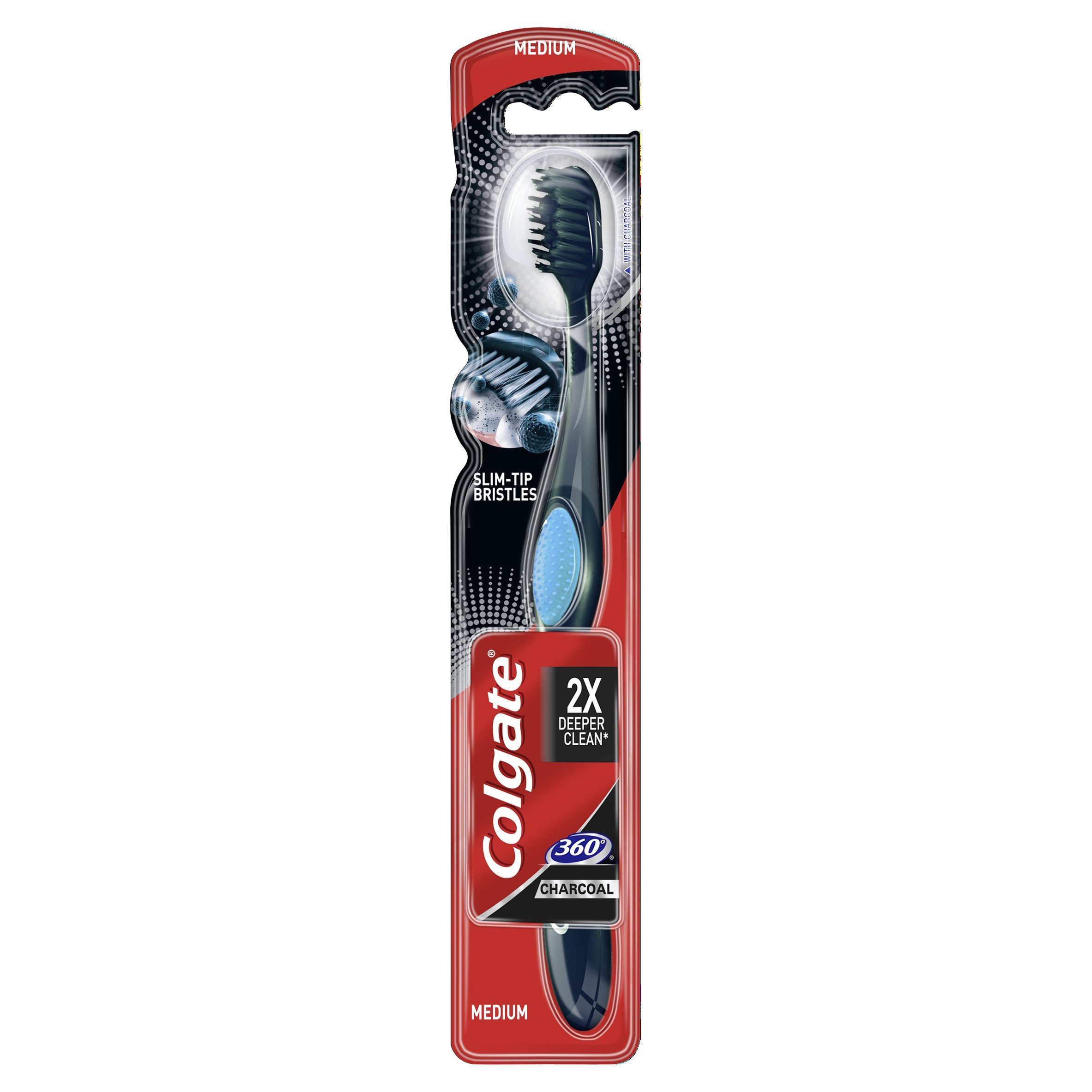colgate-360-aktivkohle-zahnb-rste-6er-pack-plaque-zungenreiniger image 1