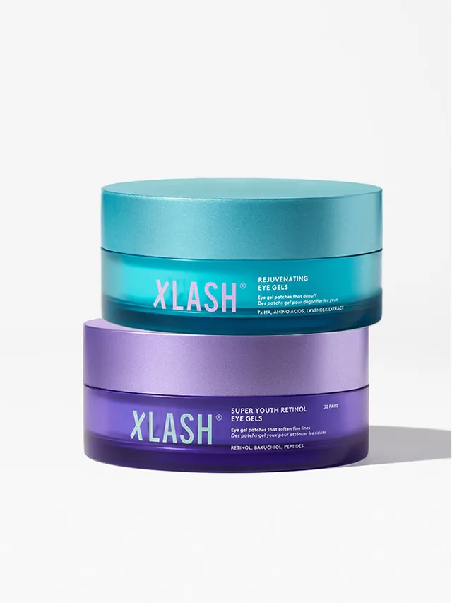 xlash-day-night-eye-gels-kit-augenpads-retinol-hyaluron image 1