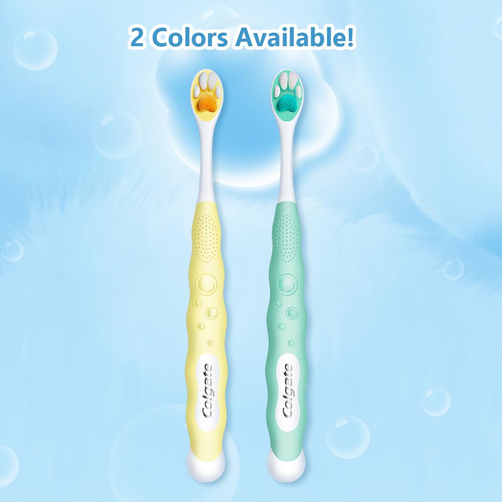 colgate-kids-zahnb-rste-5-jahre-2-st-ck-ultraweich-pfoten image 5