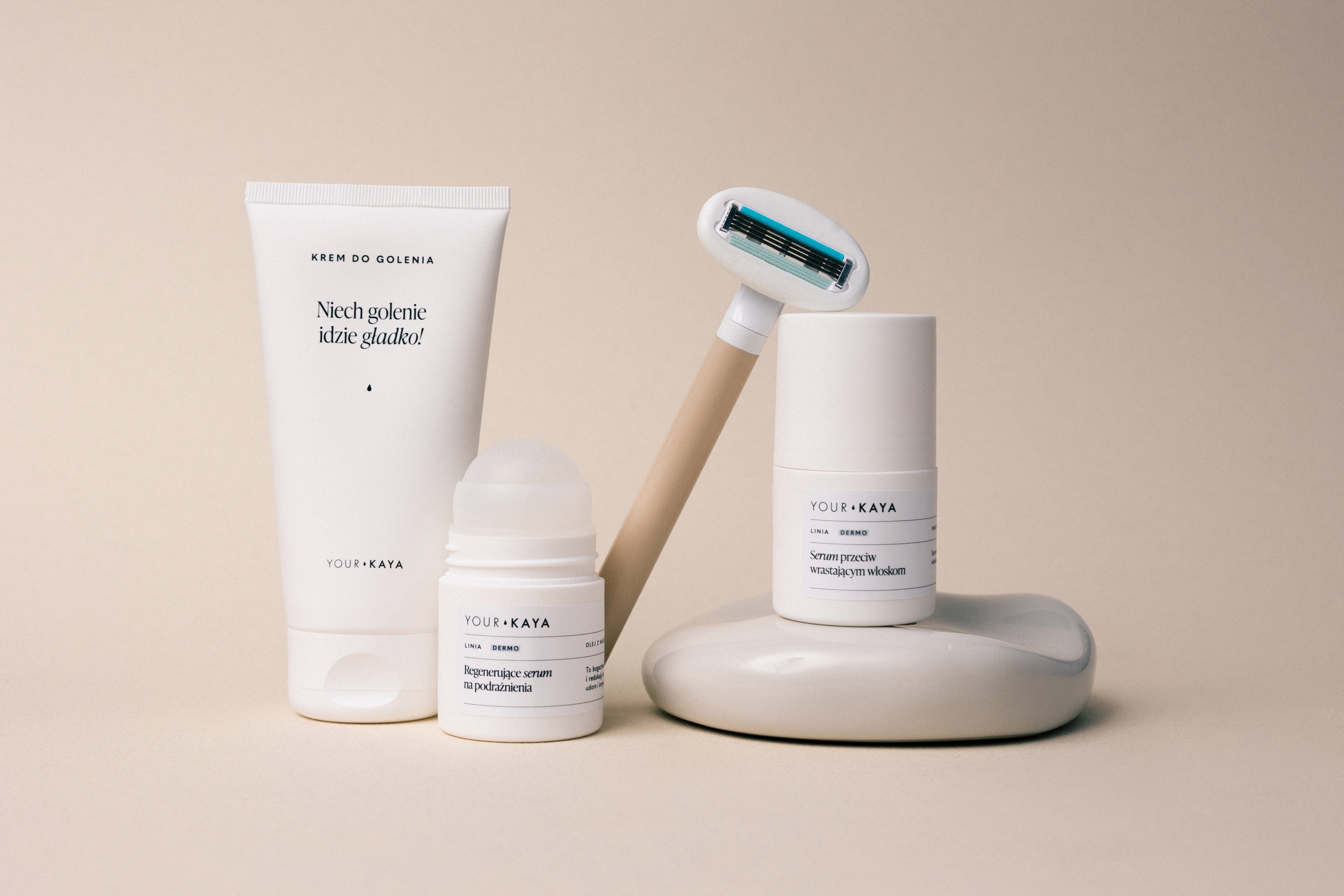 your-kaya-rasur-set-empfindliche-haut-4-klingen-creme-serum image 2