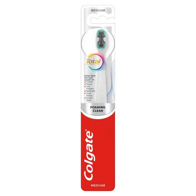 colgate-total-foam-clean-zahnb-rste-medium-1-st-ck-schaumreinigung image 1