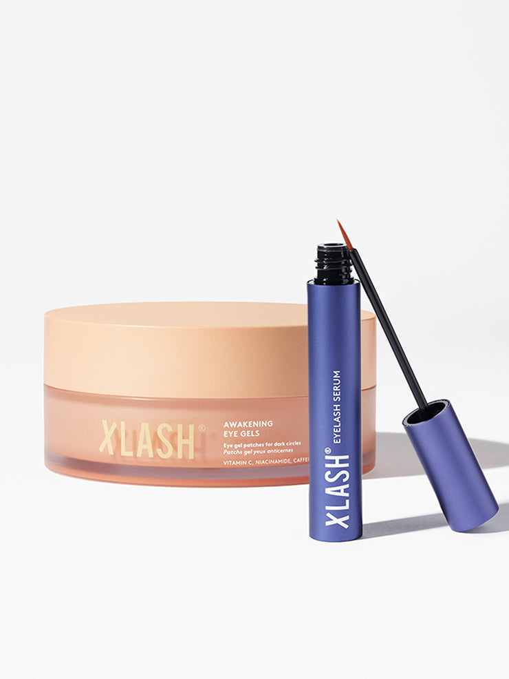 xlash-kits-bright-eyes-long-lashes-kit-wimpernserum-augenpads image 1