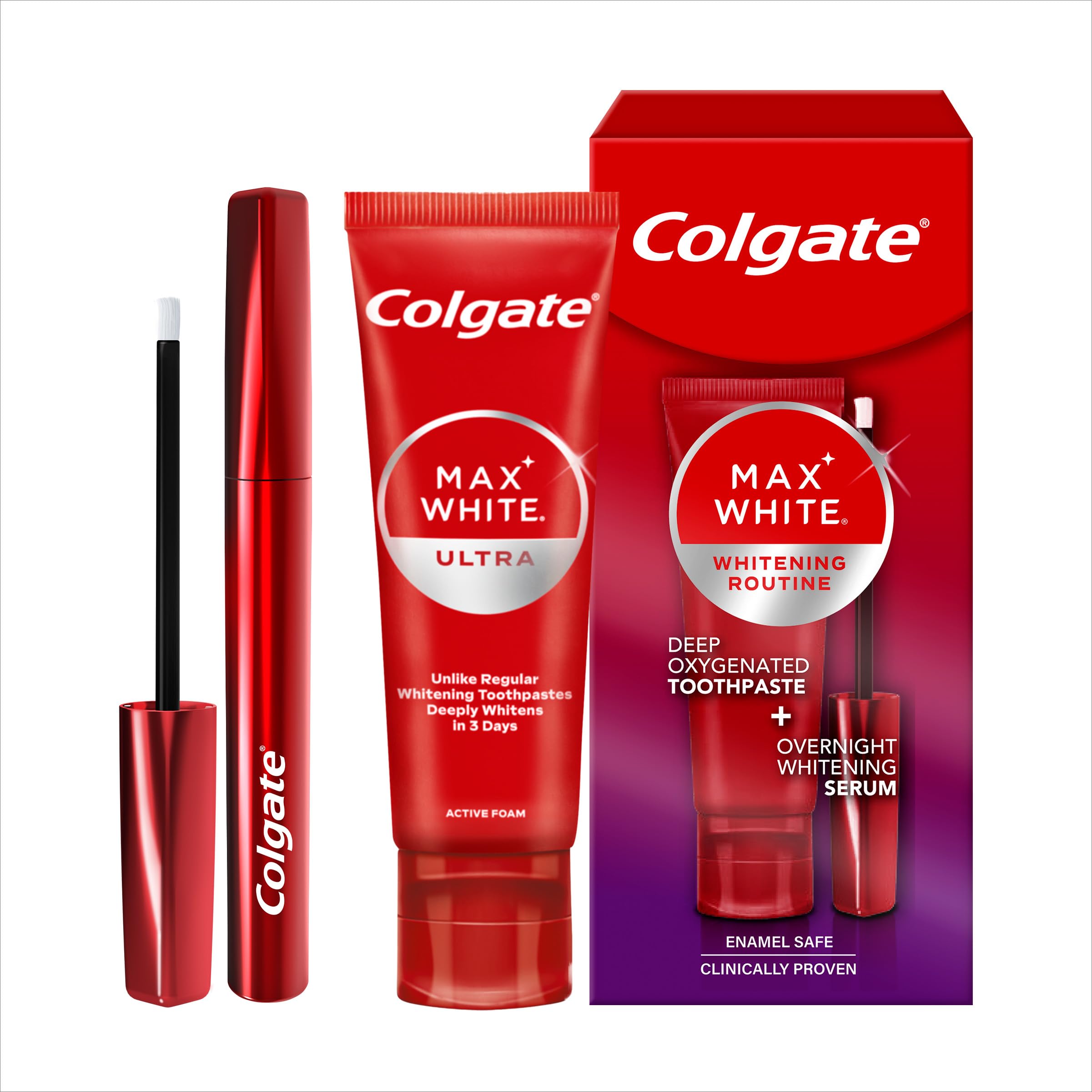 colgate-max-white-zahnaufhellungs-set-zahnpasta-serum-ultra image 1