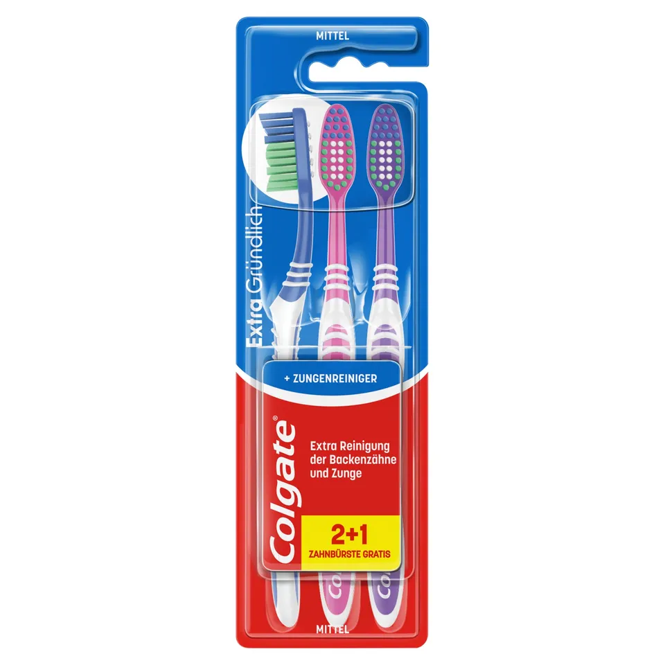 colgate-extra-clean-zahnb-rste-mittelhart-3er-pack image 1